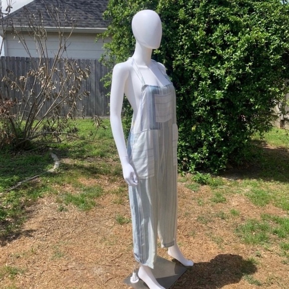 💋NWT JEN’S Pirate Booty Boho Carnaval Marine Crop Overalls - Picture 5 of 12